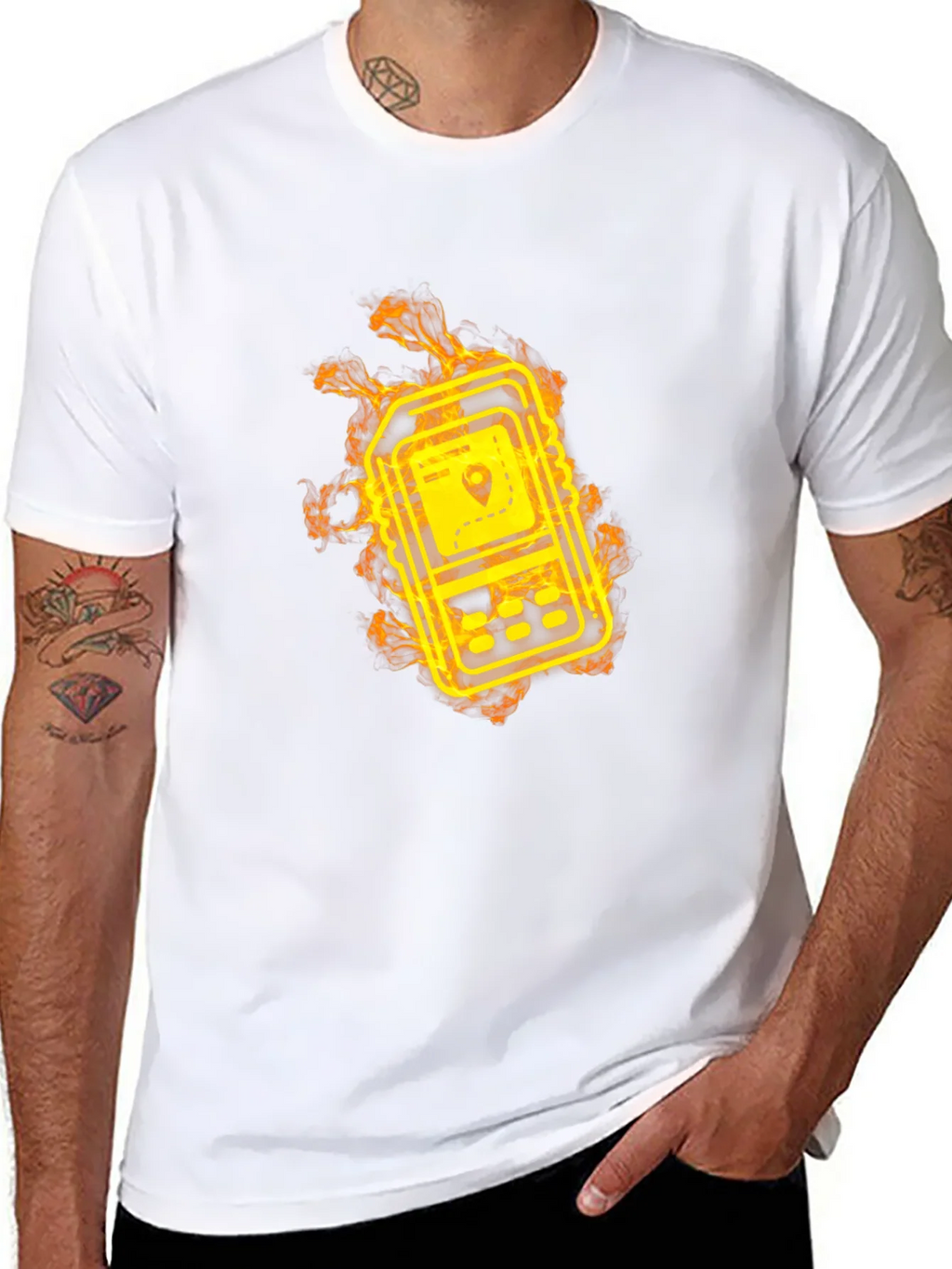 Fiery GPS Navigator Graphic T-Shirt product image 6