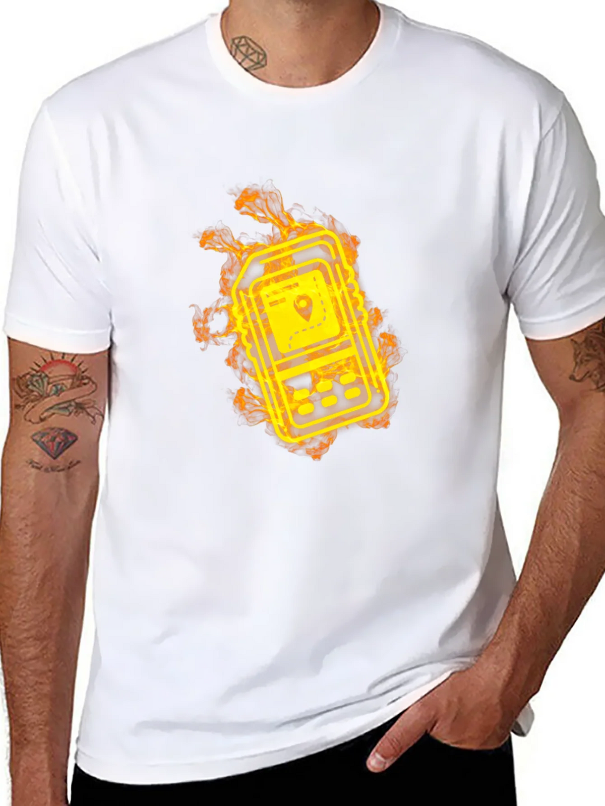 Fiery GPS Navigator Graphic T-Shirt product image 6