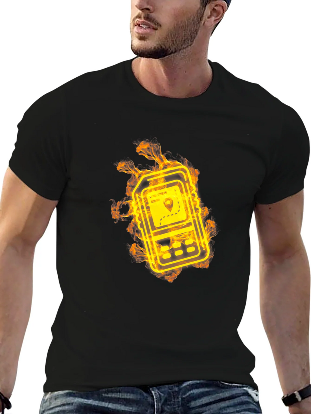 Fiery GPS Navigator Graphic T-Shirt product image 5