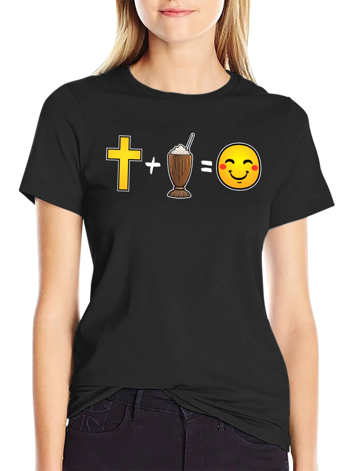 Cross Plus Shake Equals Happy T-Shirt product image 1