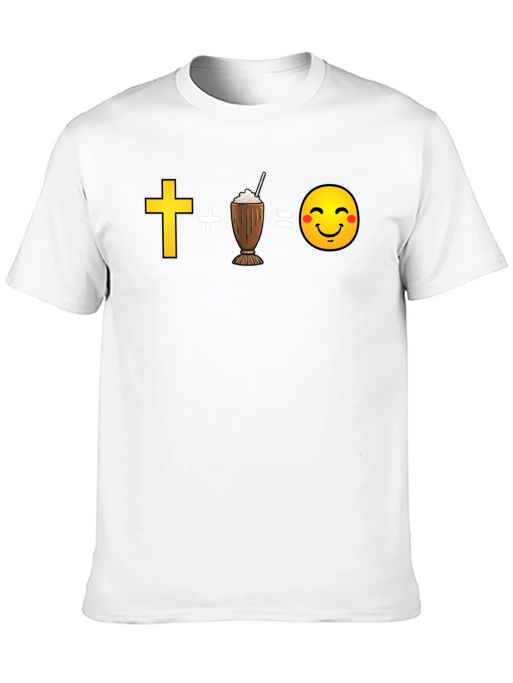 Cross Plus Shake Equals Happy T-Shirt product image 7