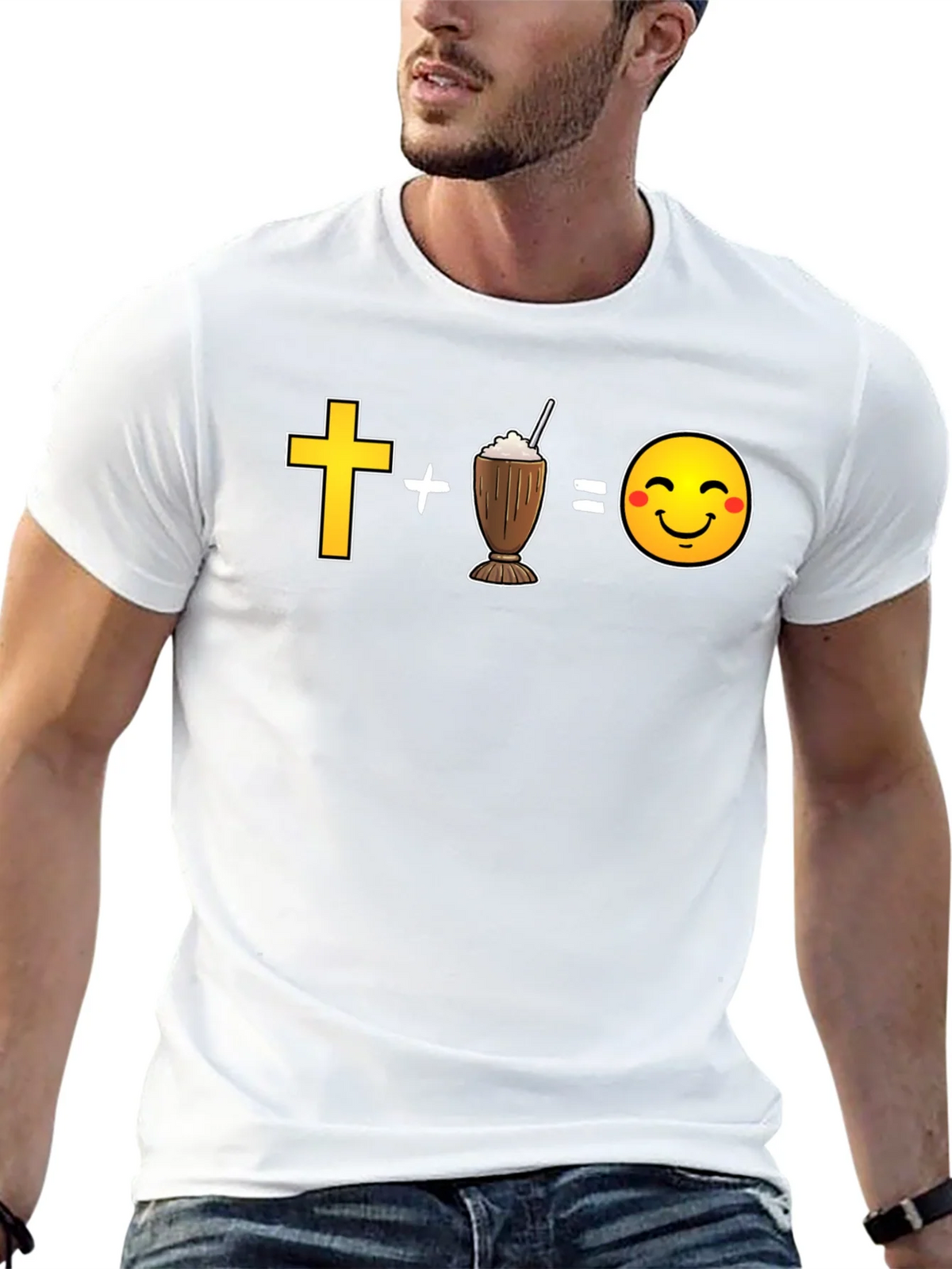 Cross Plus Shake Equals Happy T-Shirt product image 10