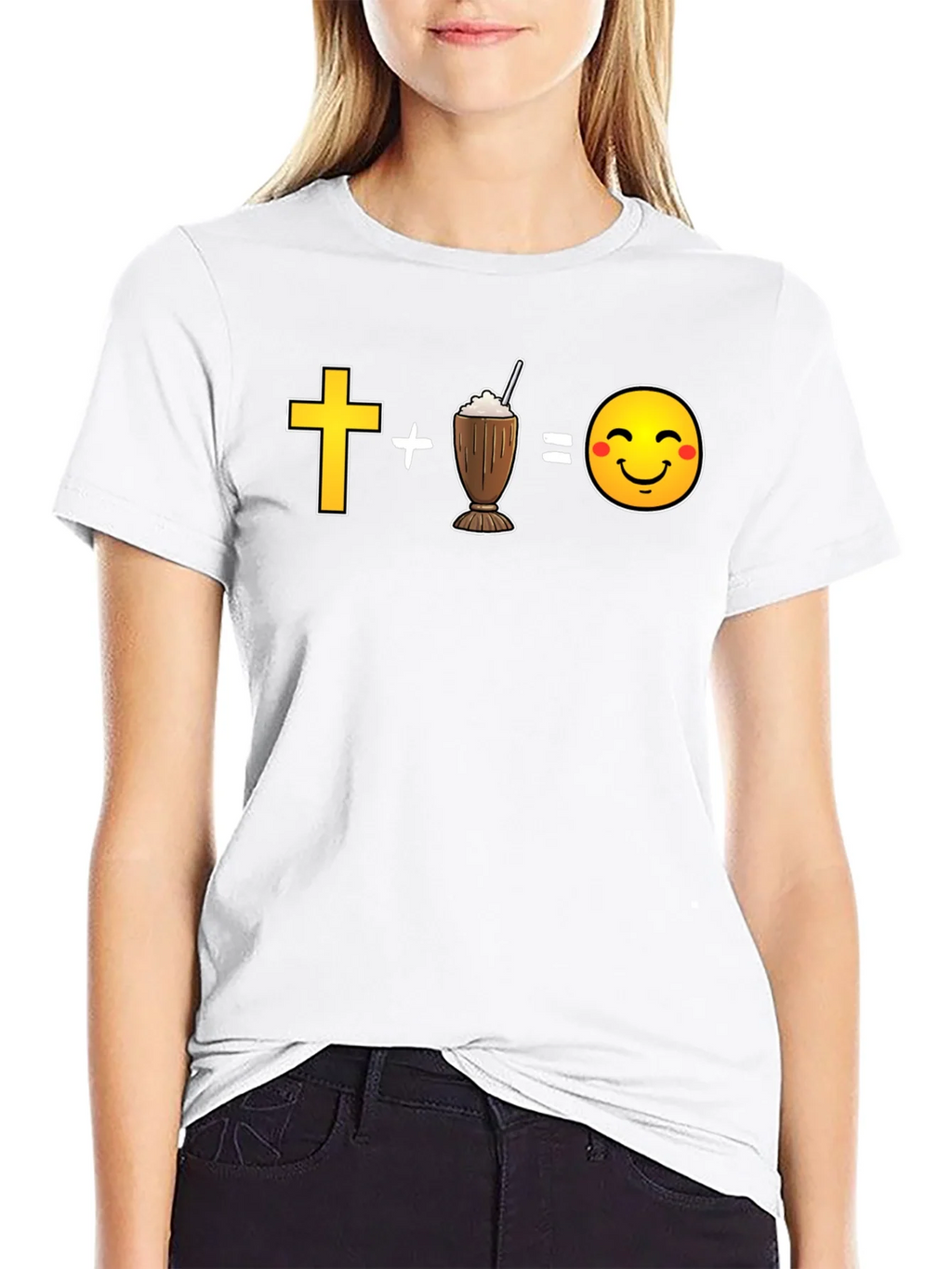 Cross Plus Shake Equals Happy T-Shirt product image 6