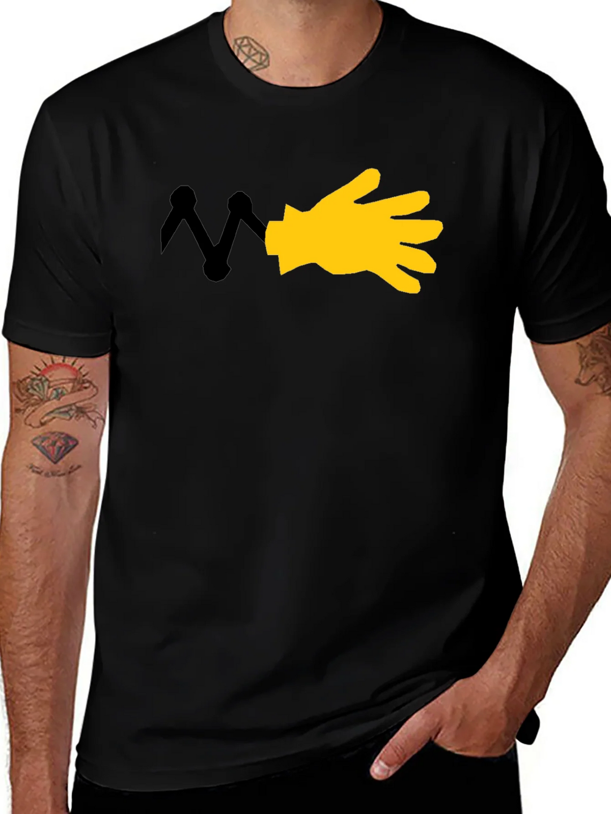 Cartoon Hand Graphic T-Shirt product image 1