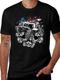 Patriotic Skull Jeep T-Shirt product image 1
