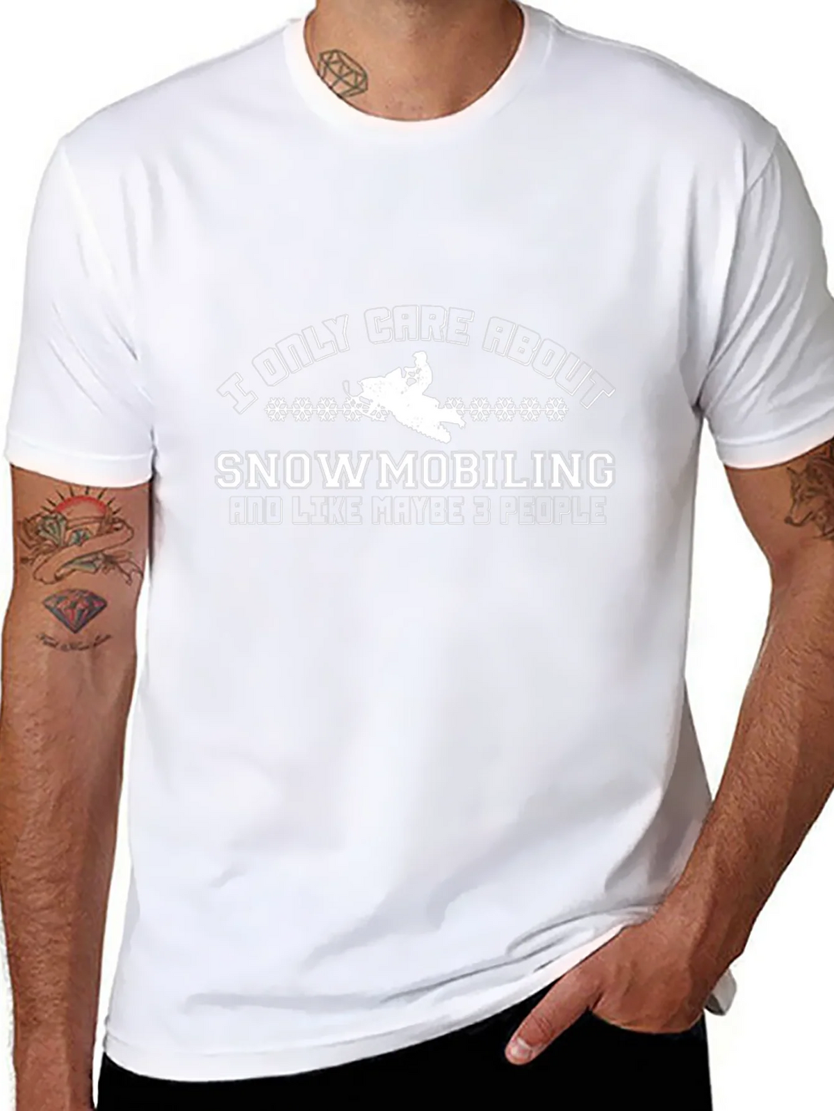 Snowmobiling and People Graphic T-Shirt product image 6