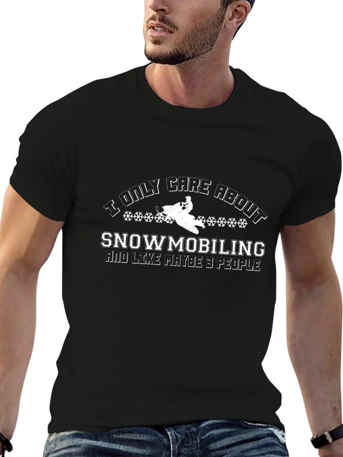 Snowmobiling and People Graphic T-Shirt product image 5