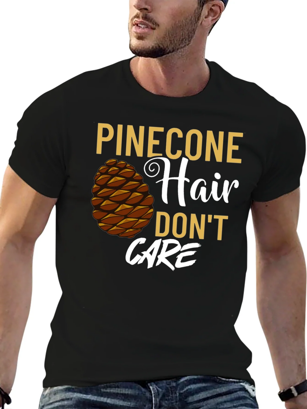 Pinecone Hair Dont Care Graphic T-Shirt product image 6