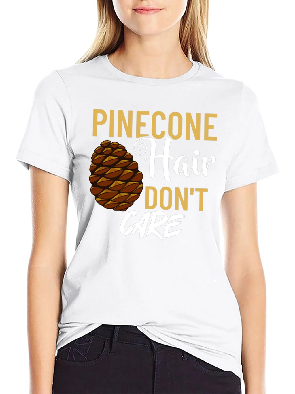Pinecone Hair Dont Care Graphic T-Shirt product image 8