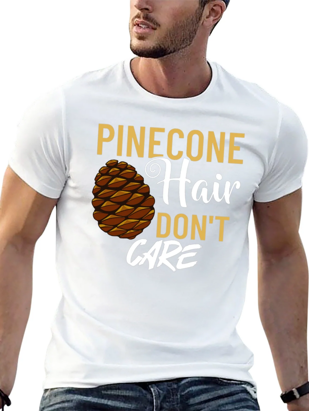 Pinecone Hair Dont Care Graphic T-Shirt product image 12
