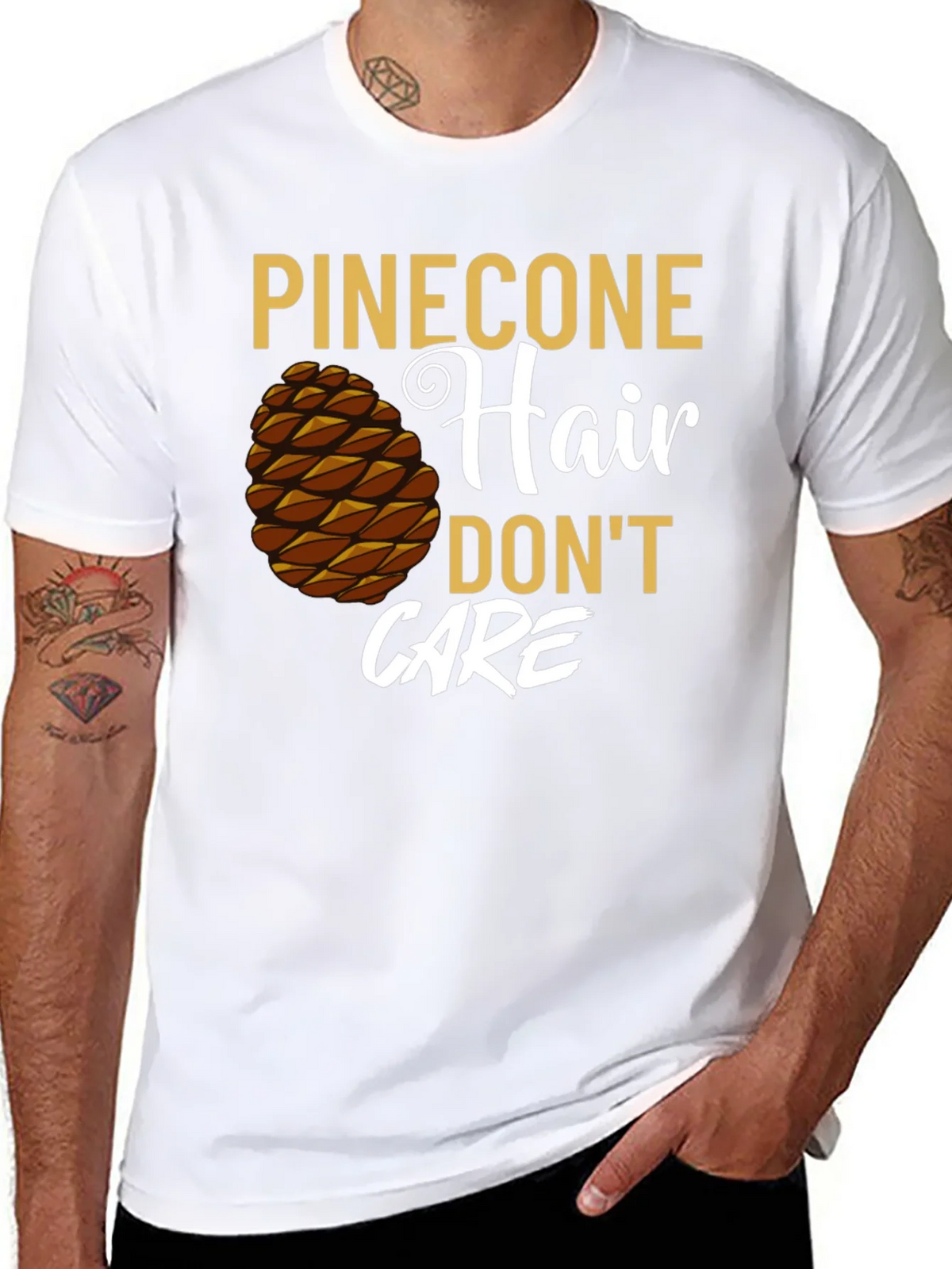 Pinecone Hair Dont Care Graphic T-Shirt product image 7