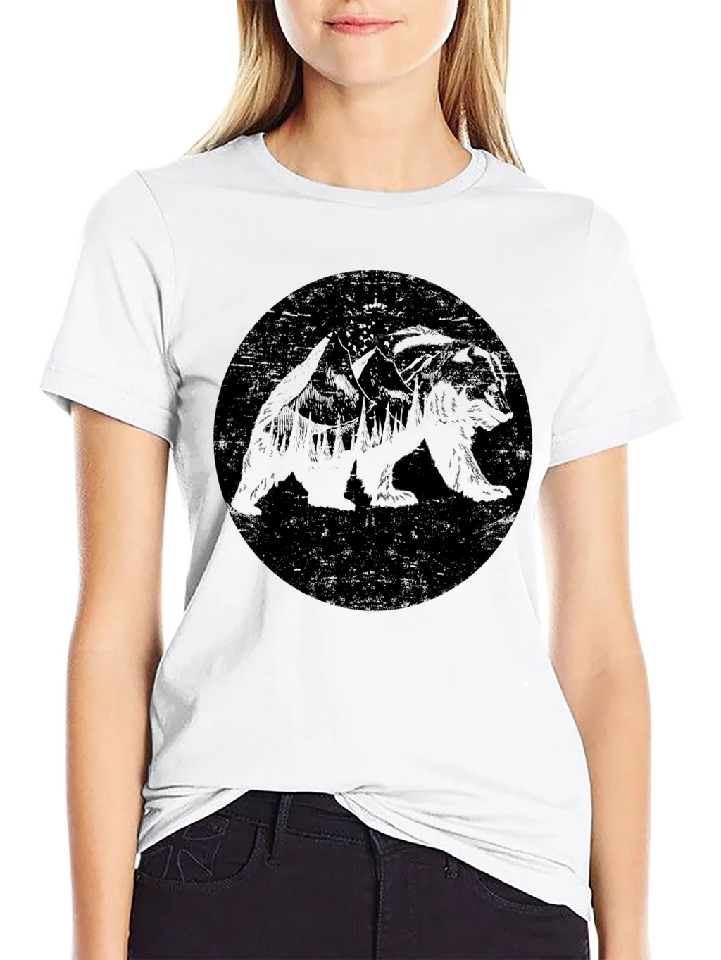 Black Bear Graphic Tee - Mens Crew Neck T-Shirt product image 8