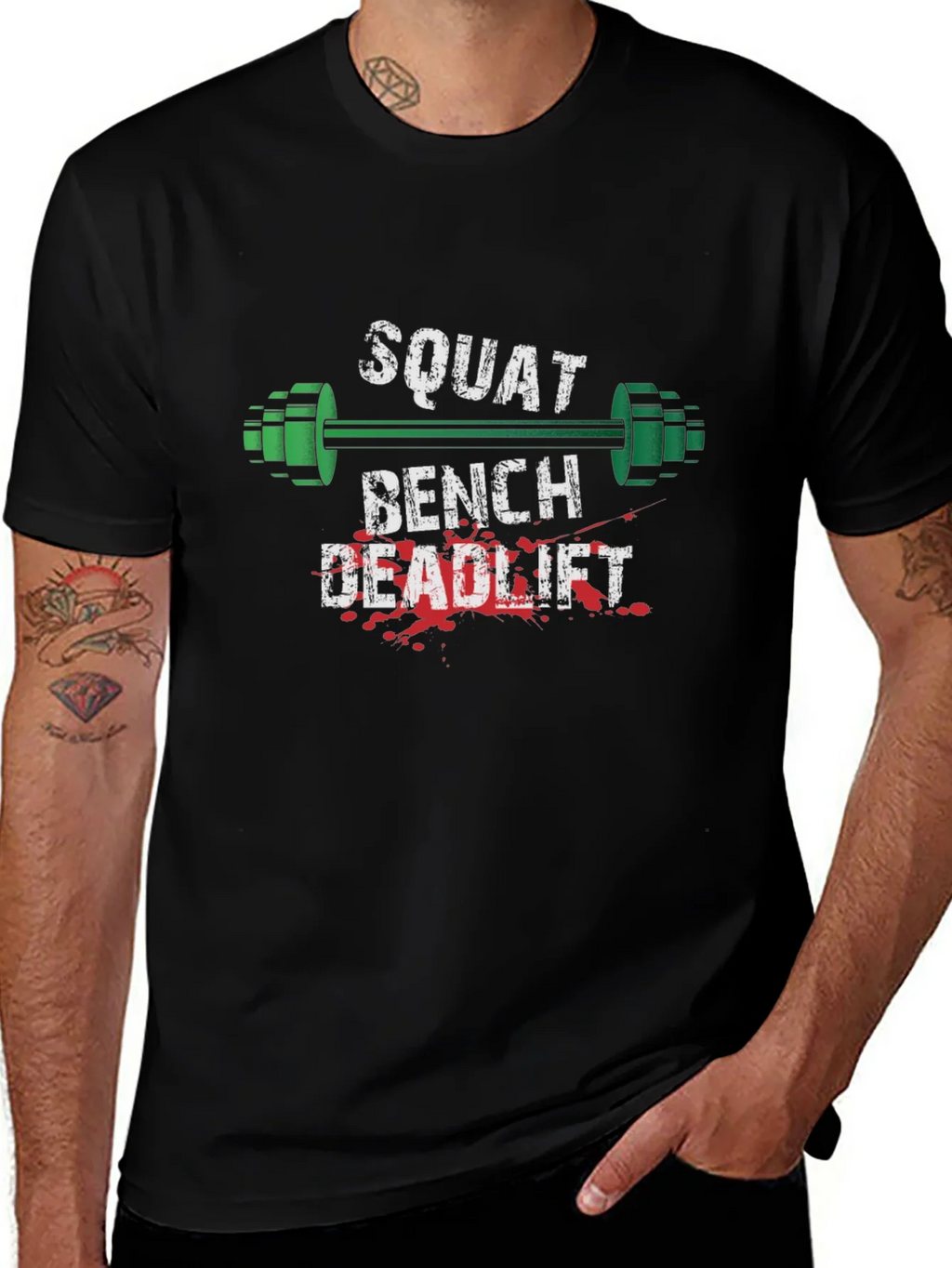 Squat Bench Deadlift Gym Workout T-Shirt product image 1