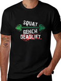 Squat Bench Deadlift Gym Workout T-Shirt product image 1