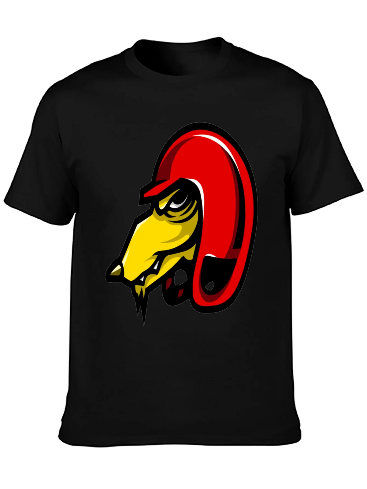 Mens Black Graphic Tee - Angry Bird Design product image 3