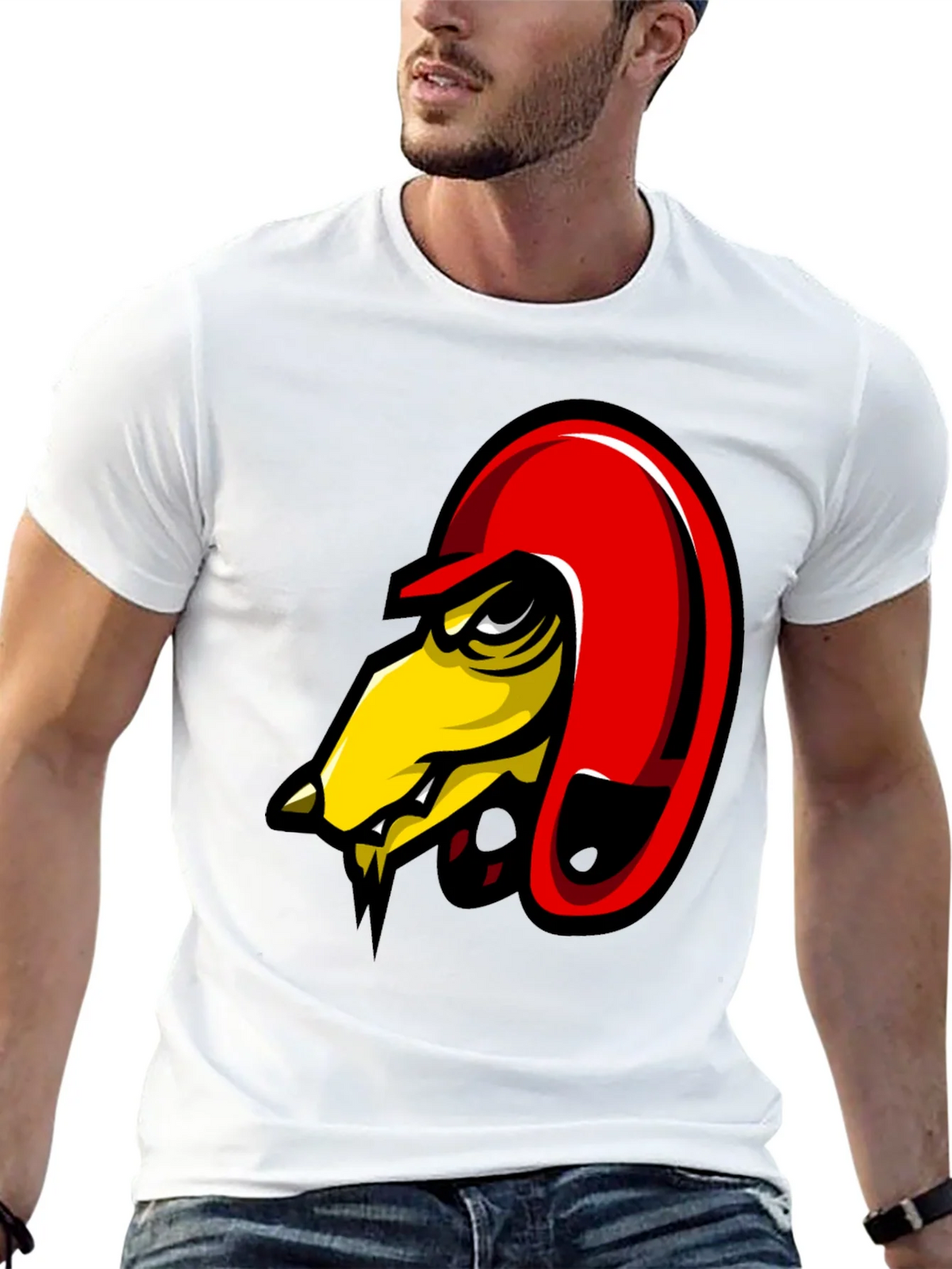 Mens Black Graphic Tee - Angry Bird Design product image 12