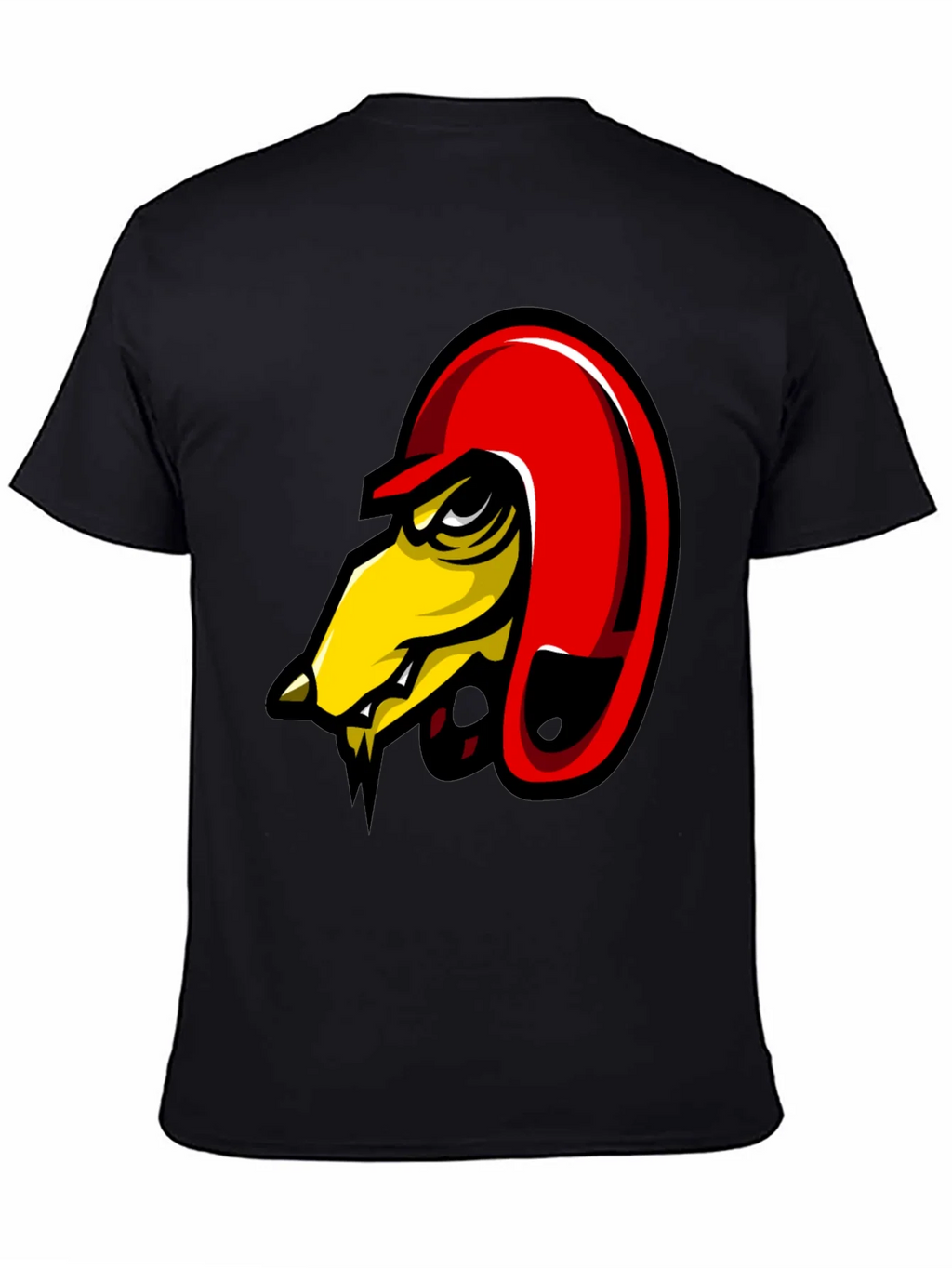 Mens Black Graphic Tee - Angry Bird Design product image 4