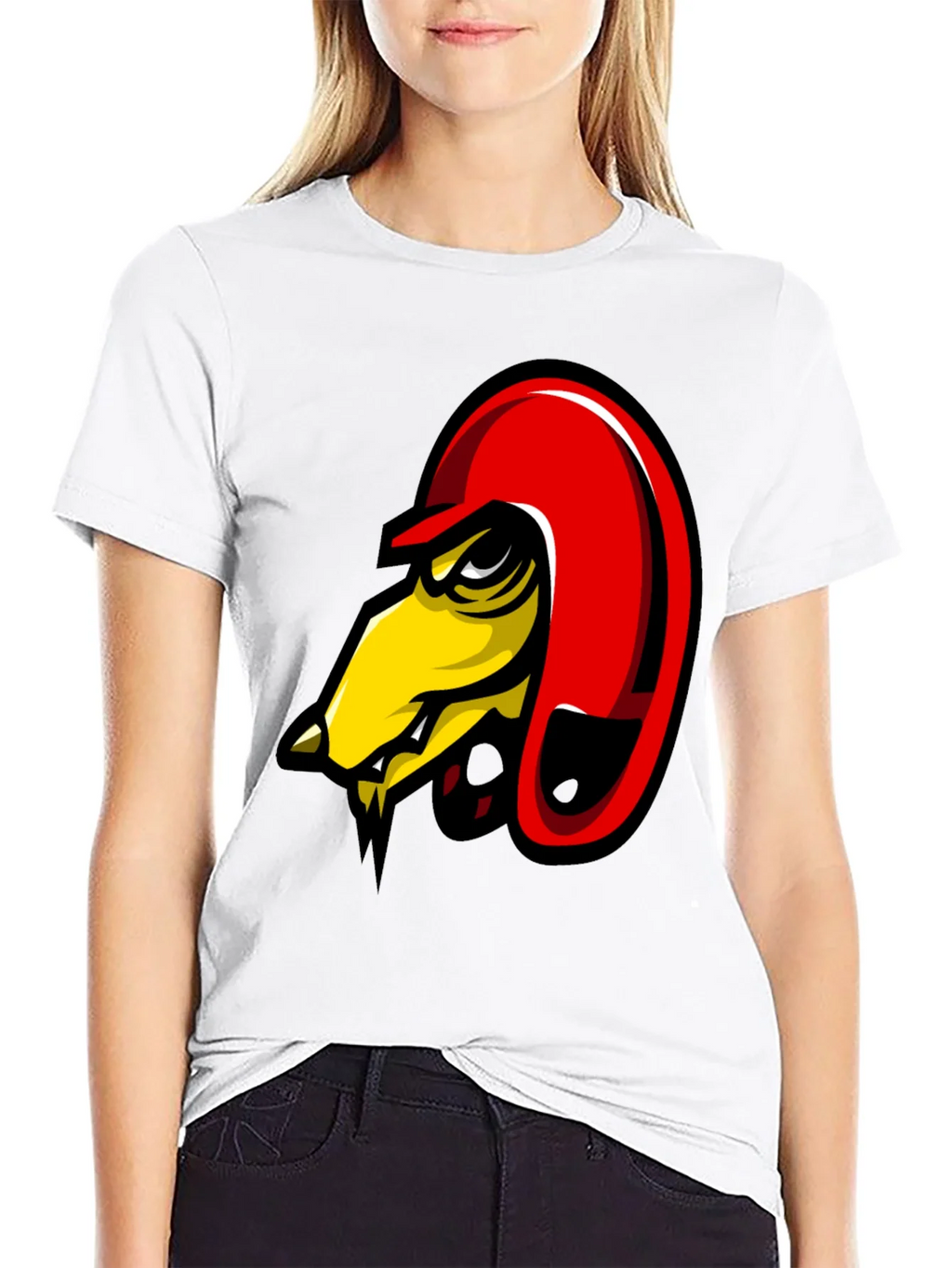 Mens Black Graphic Tee - Angry Bird Design product image 8