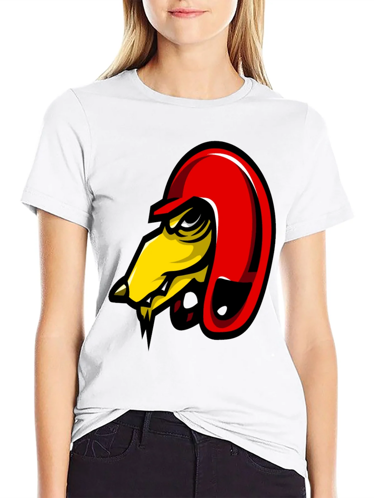 Mens Black Graphic Tee - Angry Bird Design product image 8