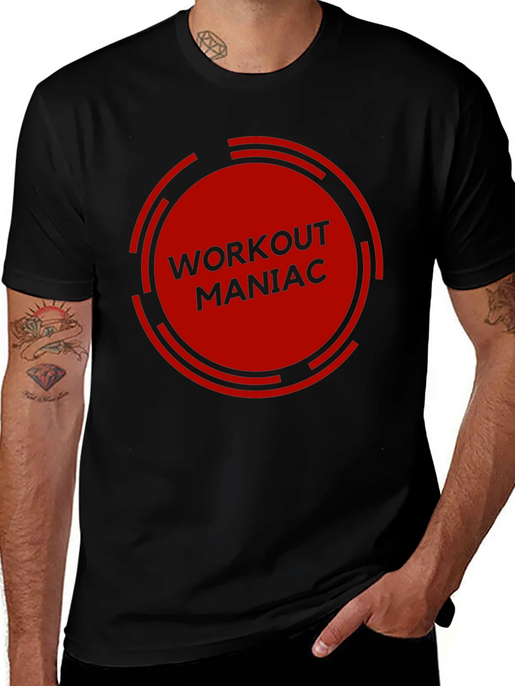 Workout Maniac Graphic Tee - Gym Motivation product image 1