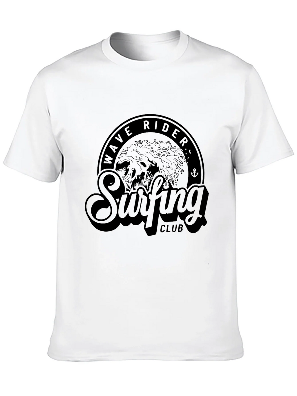 Wave Rider Surfing Club T-Shirt - Black product image 8