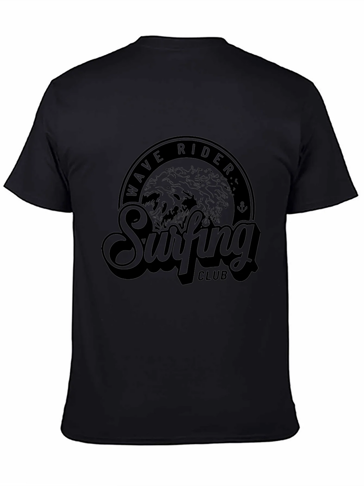 Wave Rider Surfing Club T-Shirt - Black product image 4