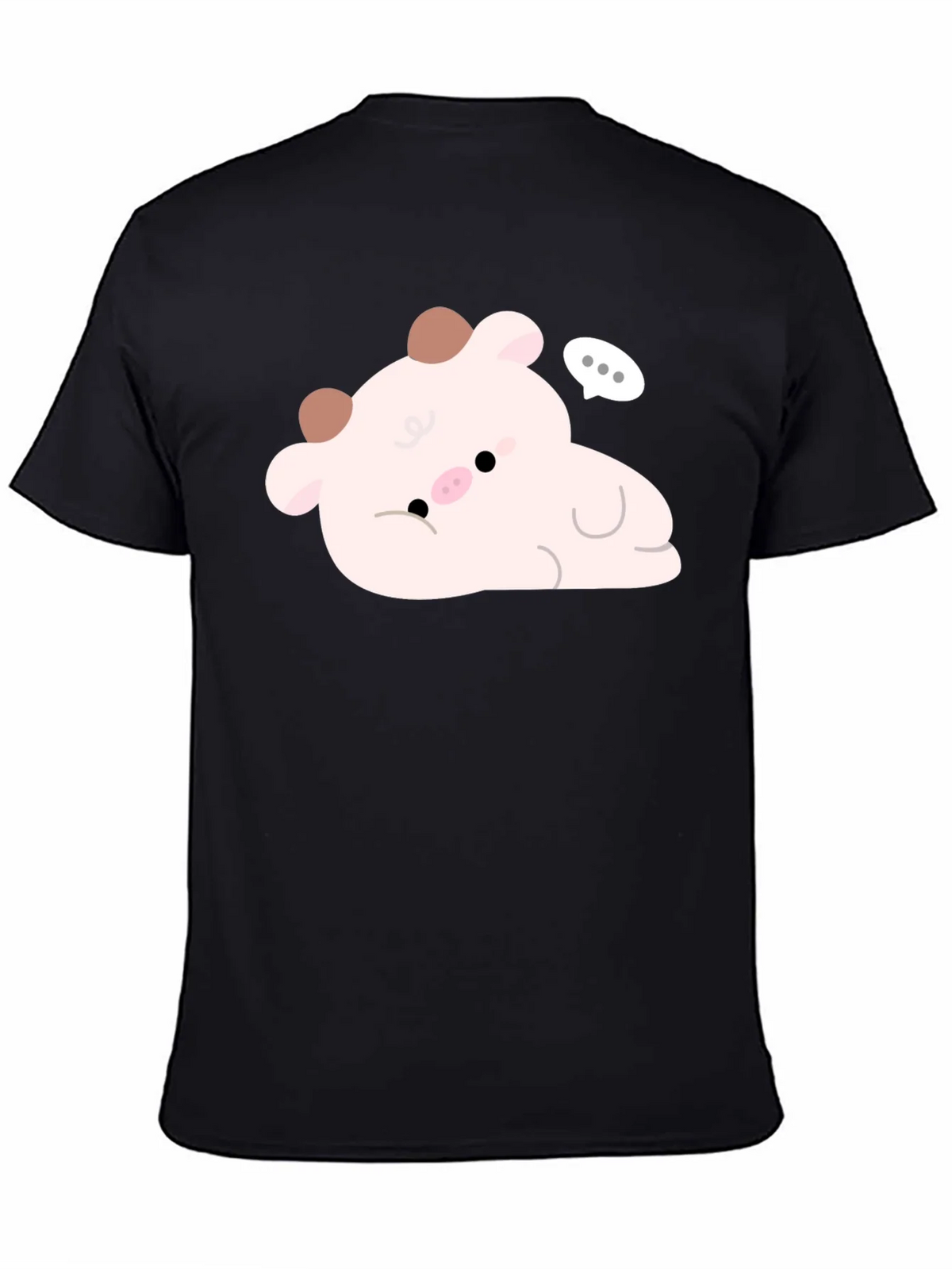Cute Cow Graphic Tee - Black product image 4