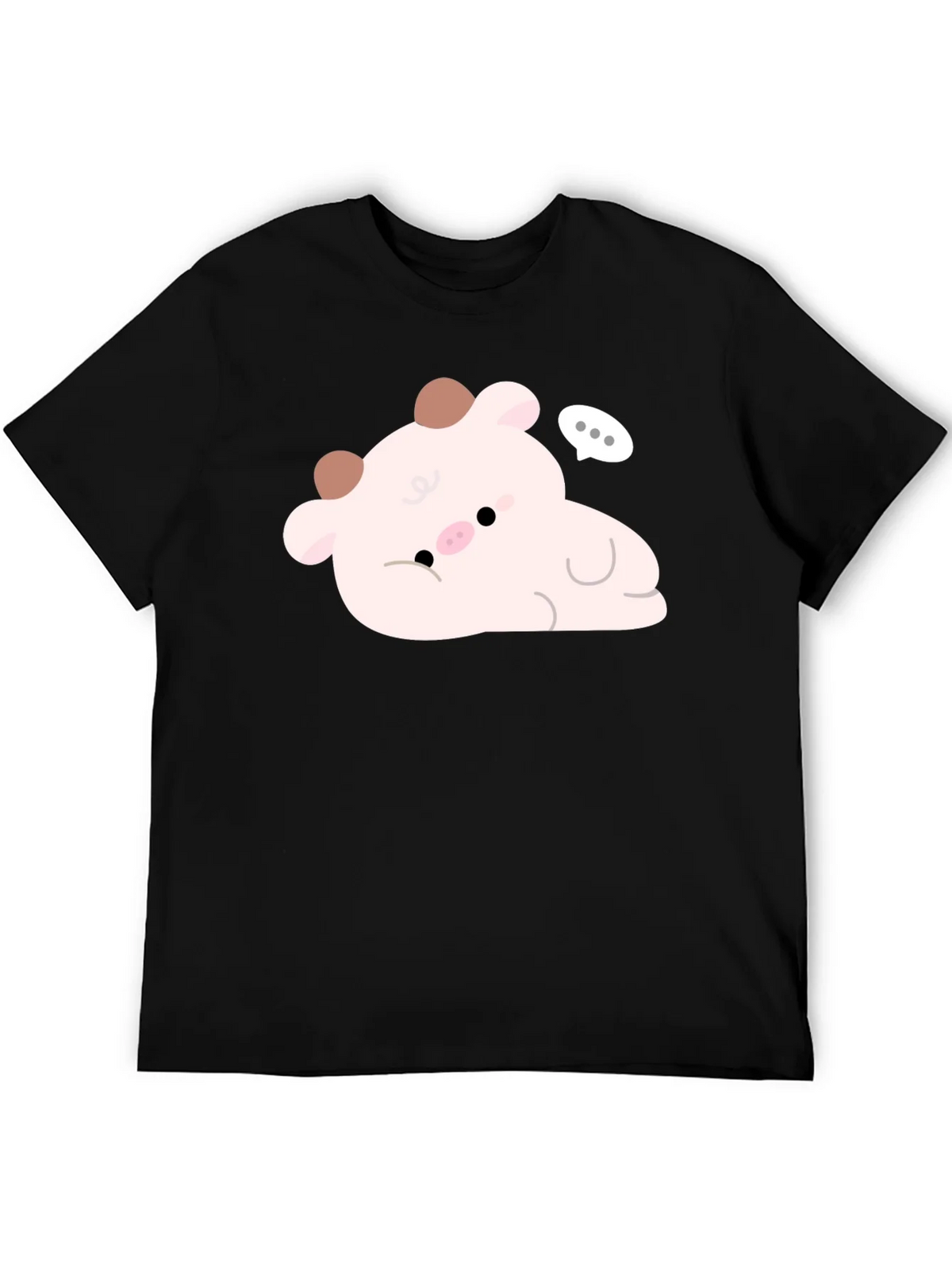 Cute Cow Graphic Tee - Black product image 5