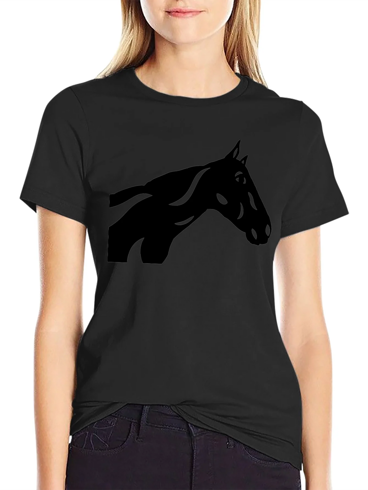 Black Horse Silhouette Graphic Tee product image 2