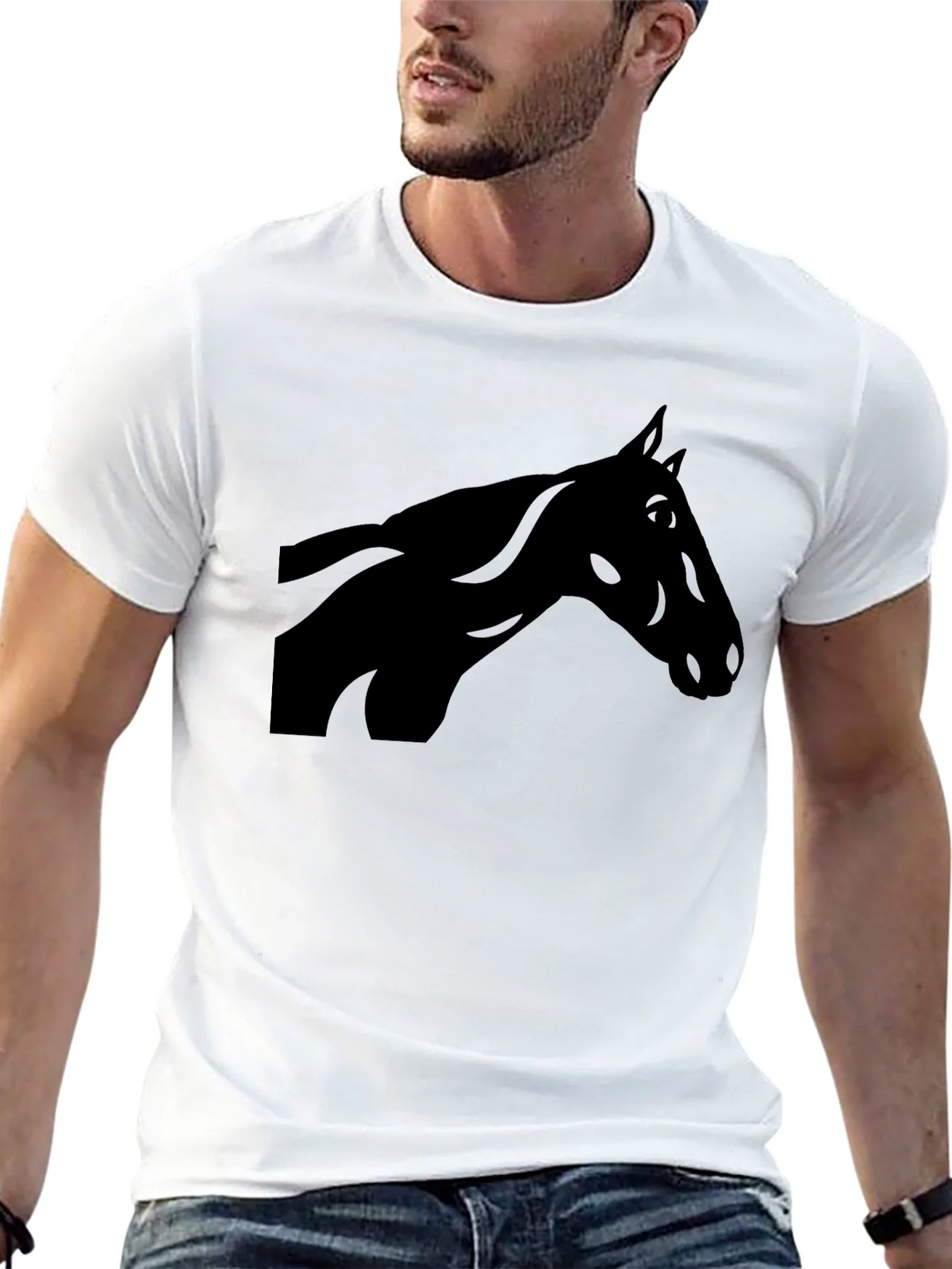 Black Horse Silhouette Graphic Tee product image 12