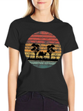 Vintage Sunset Camel Graphic Tee product image 1
