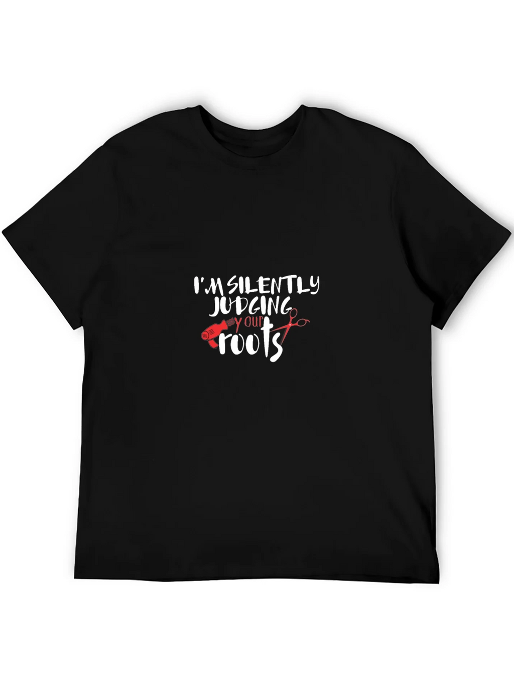 Im Silently Judging Your Roots Black T-Shirt product image 3