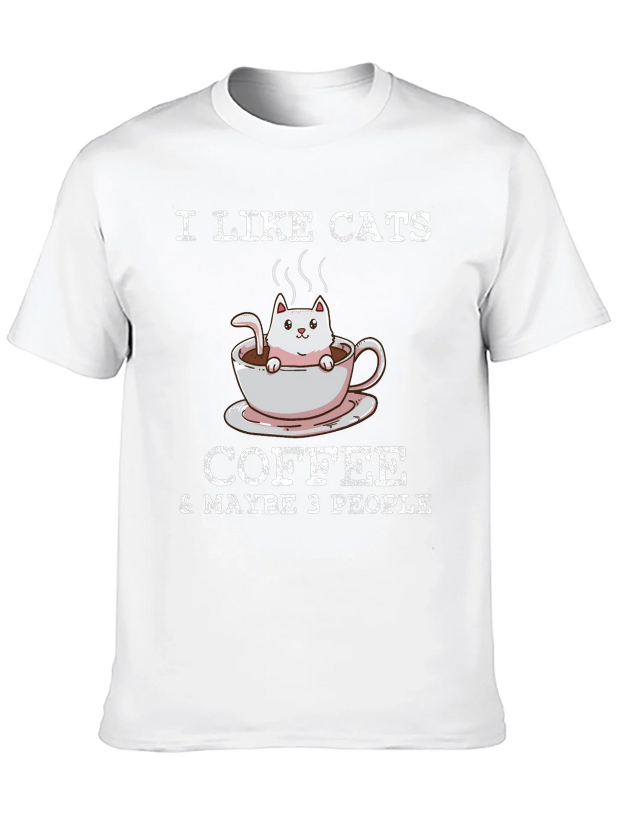 I Like Cats Coffee & Maybe 3 People T-Shirt product image 9