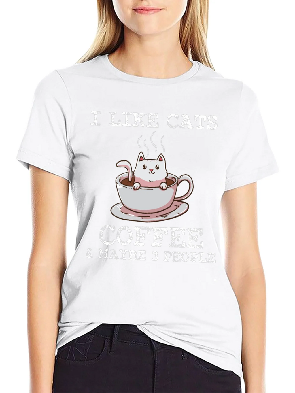 I Like Cats Coffee & Maybe 3 People T-Shirt product image 8
