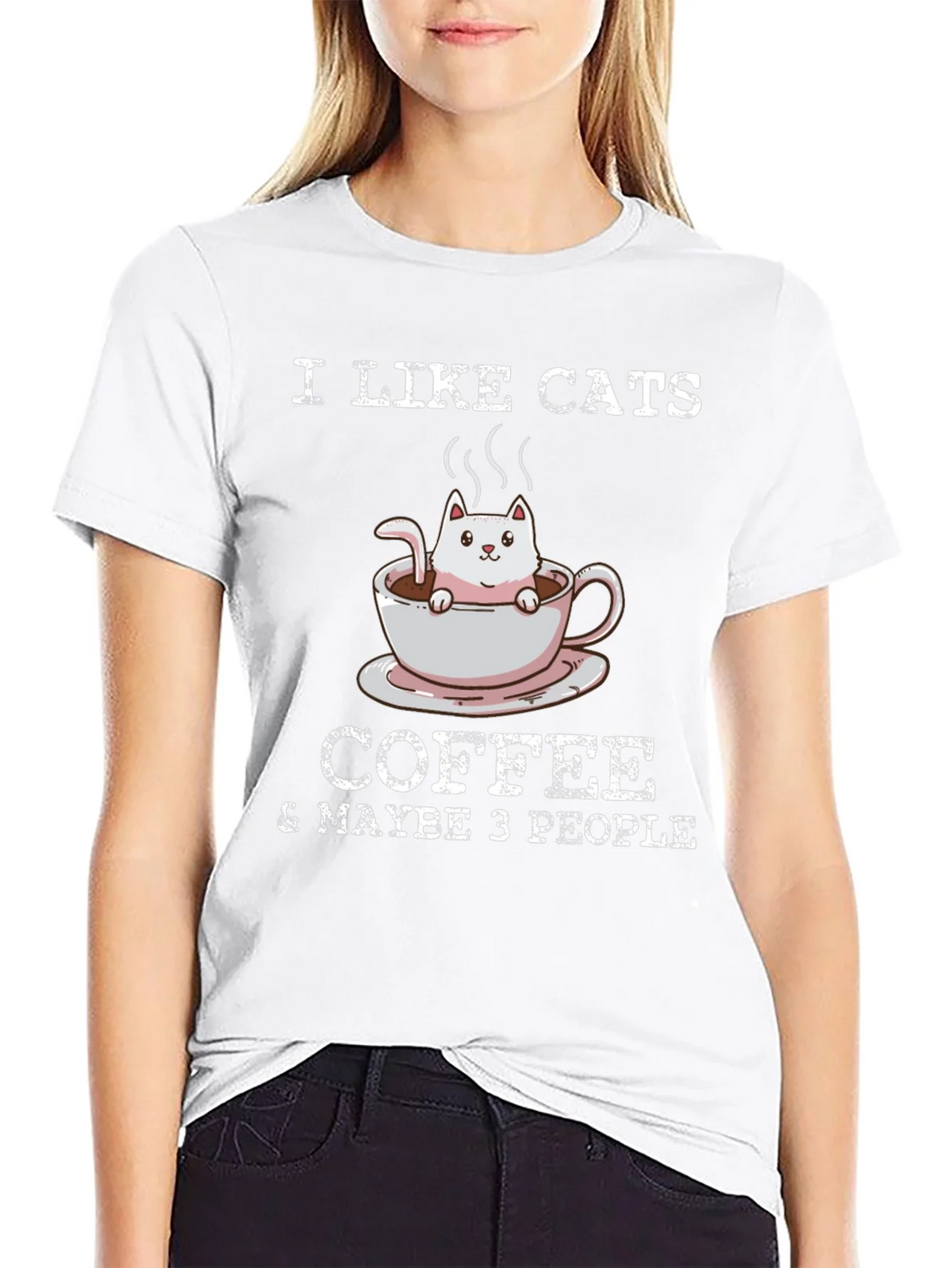I Like Cats Coffee & Maybe 3 People T-Shirt product image 8