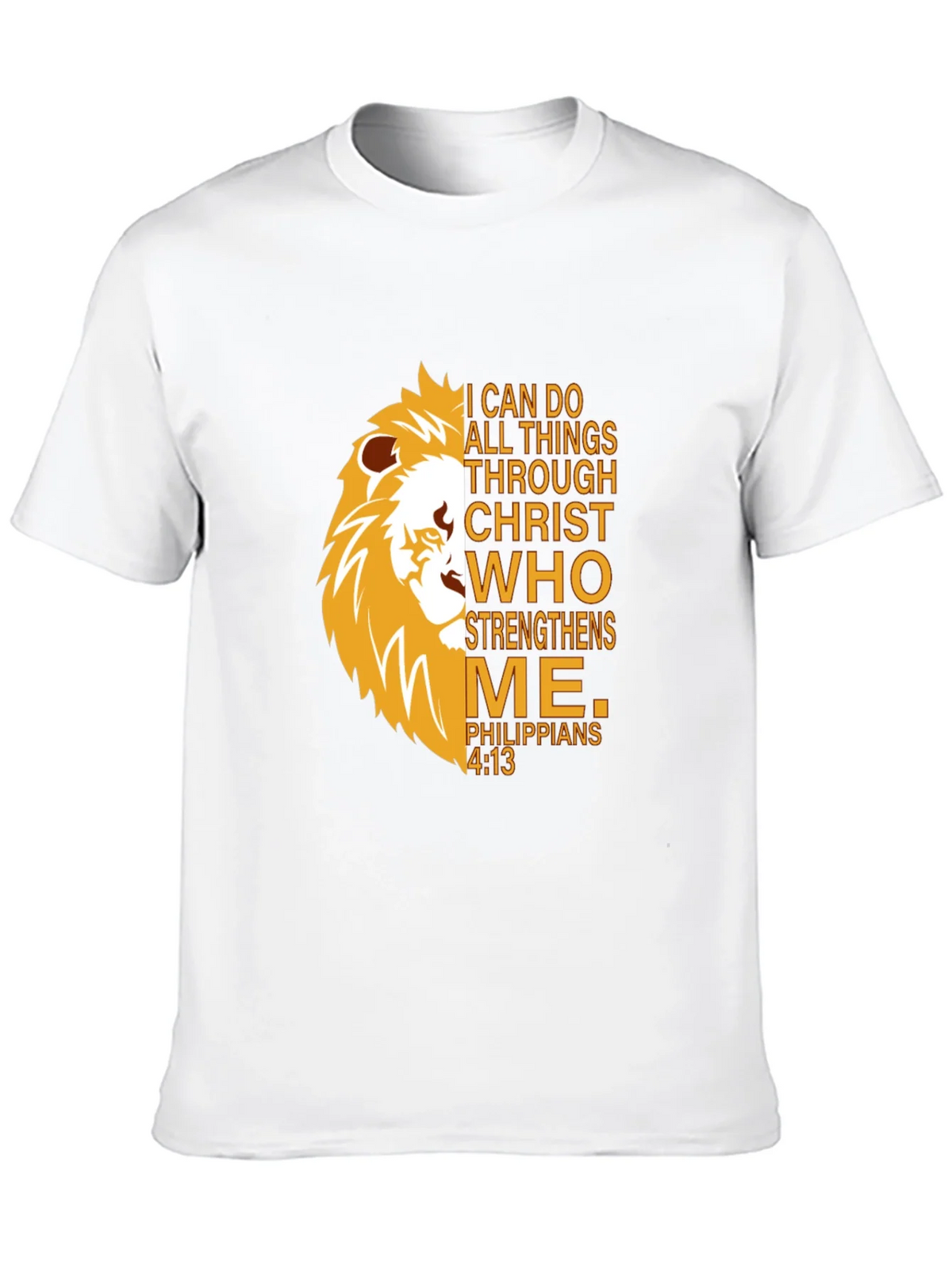Lion Strength T-Shirt - Christian Philippians 4:13 product image 9