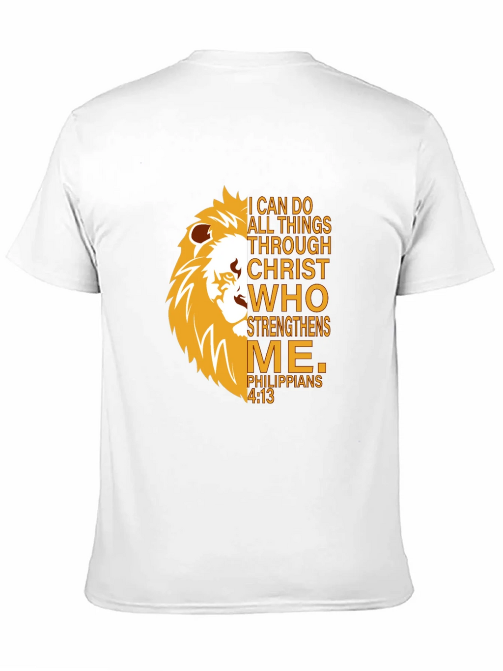 Lion Strength T-Shirt - Christian Philippians 4:13 product image 10