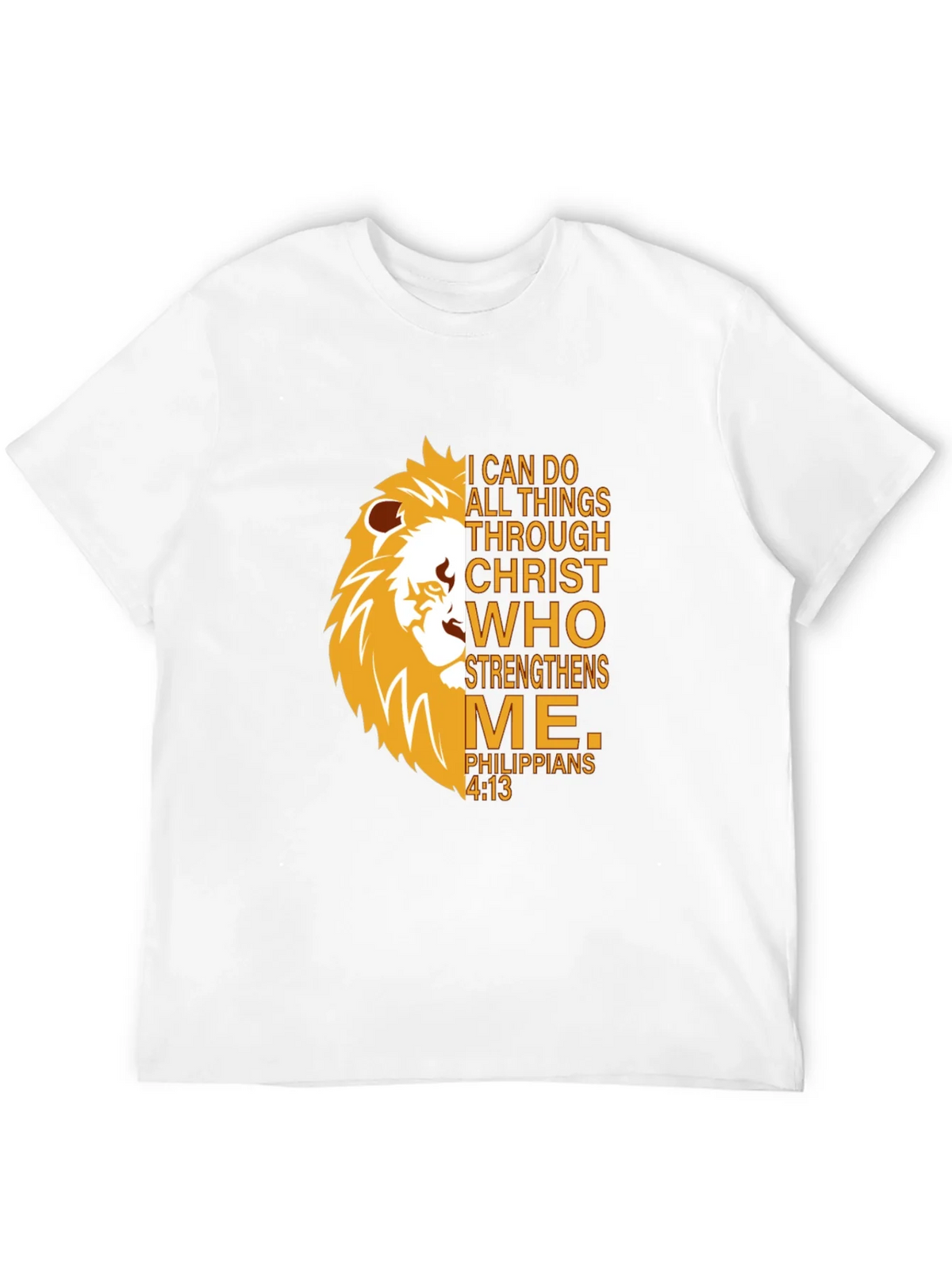 Lion Strength T-Shirt - Christian Philippians 4:13 product image 11