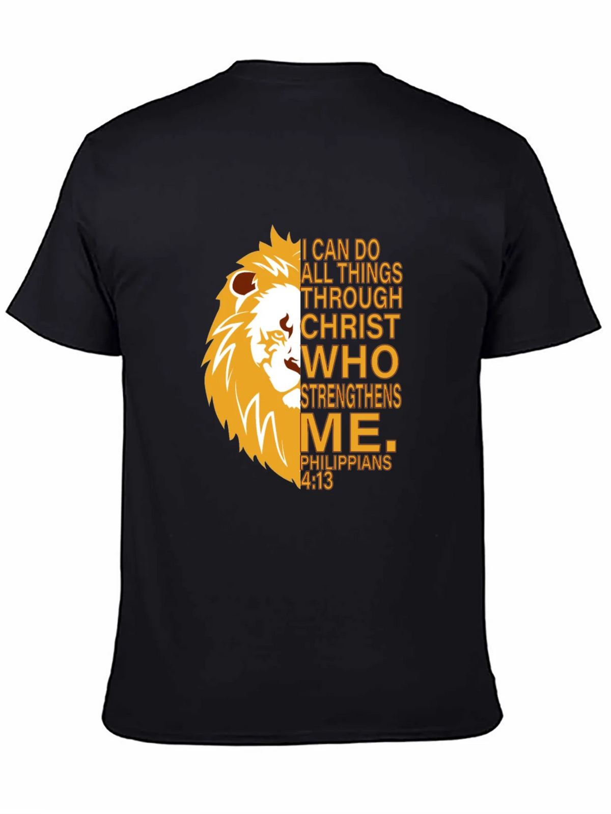 Lion Strength T-Shirt - Christian Philippians 4:13 product image 4
