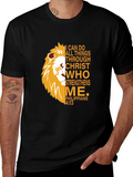 Lion Strength T-Shirt - Christian Philippians 4:13 product image 1