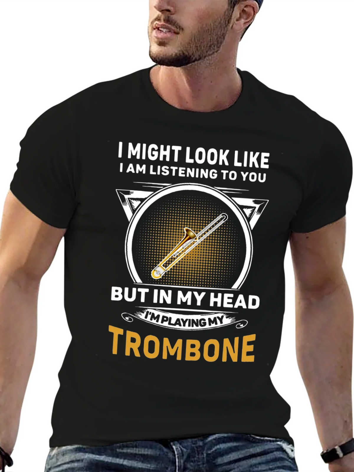 Trombone Player T-Shirt - Funny Music Gift product image 6
