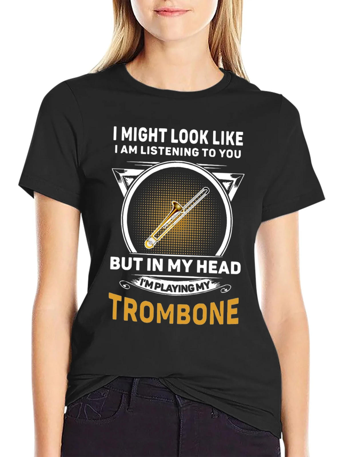 Trombone Player T-Shirt - Funny Music Gift product image 2