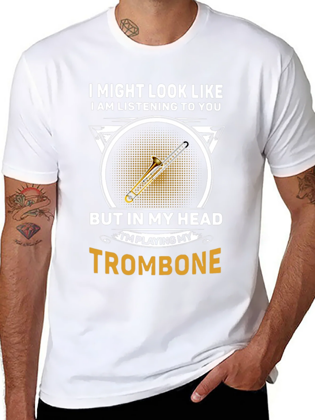 Trombone Player T-Shirt - Funny Music Gift product image 7