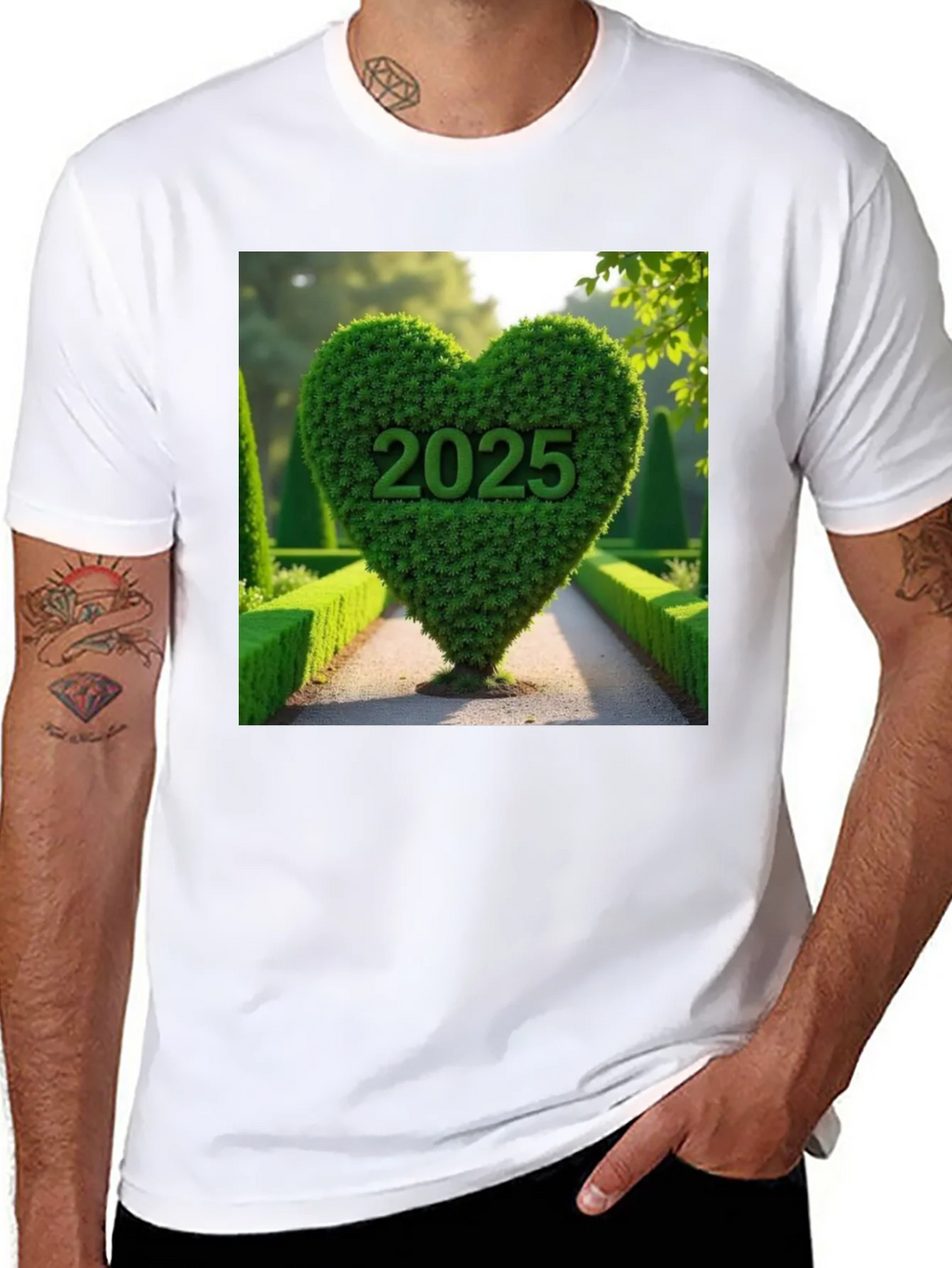 2025 Heart Bush T-Shirt Nature Lover Tee product image 7