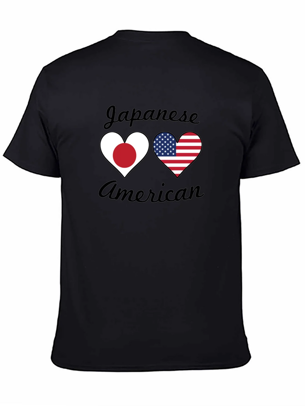 Japanese American Heart Flag T-Shirt product image 4