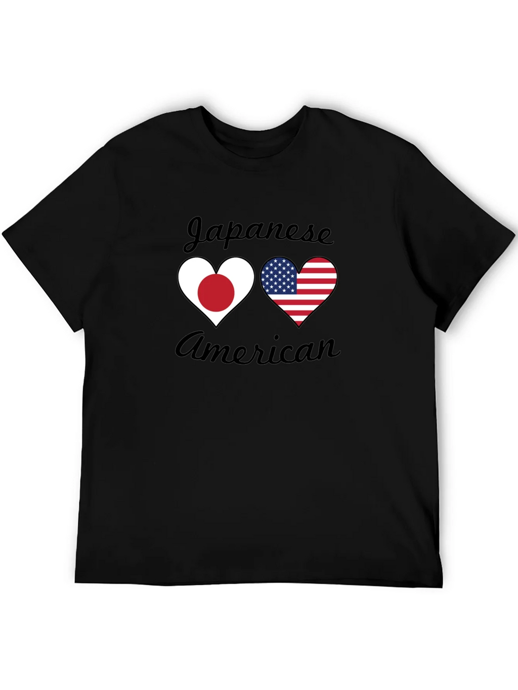 Japanese American Heart Flag T-Shirt product image 5