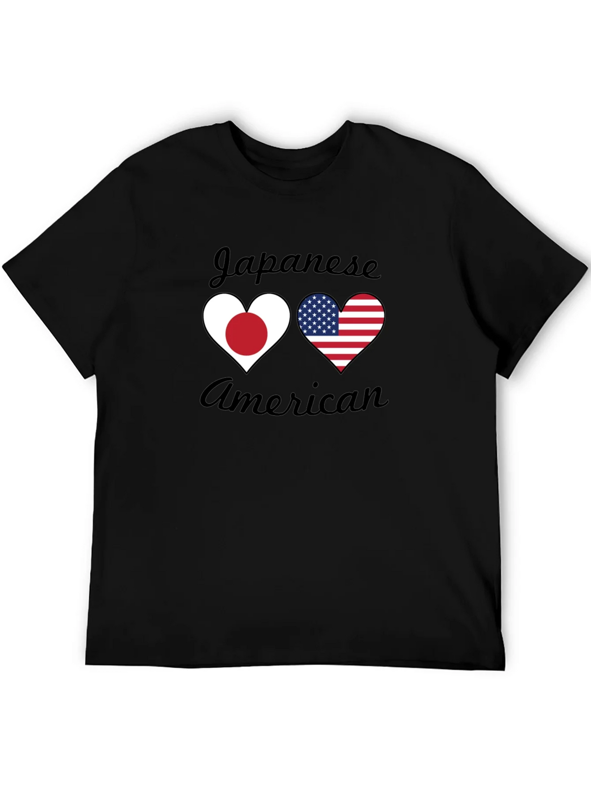 Japanese American Heart Flag T-Shirt product image 5
