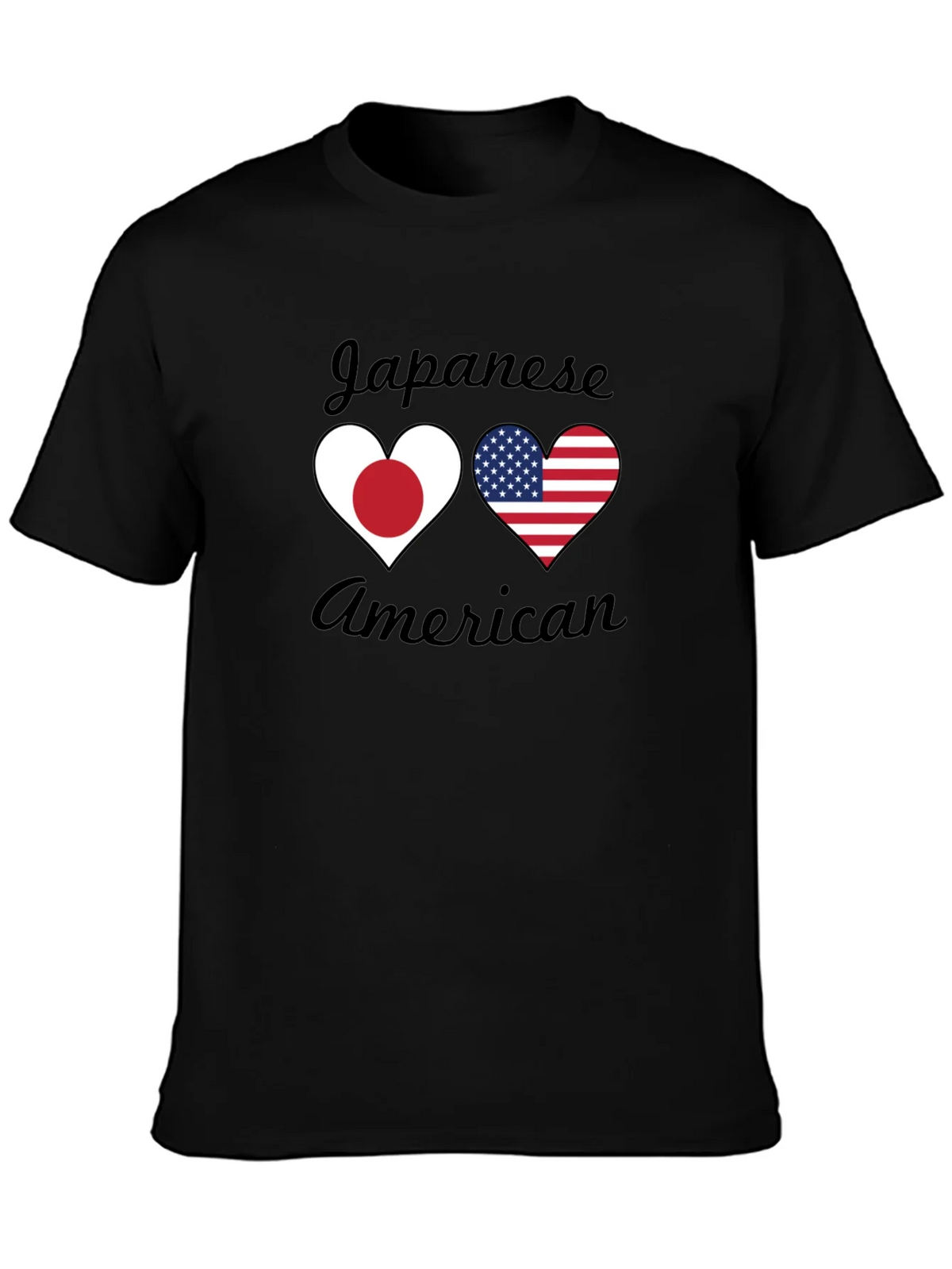 Japanese American Heart Flag T-Shirt product image 3