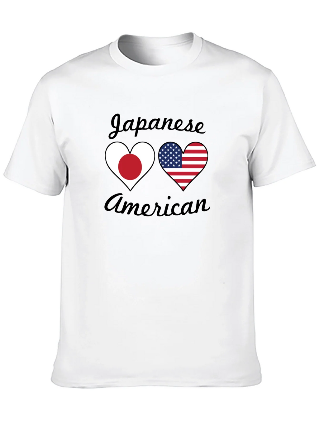 Japanese American Heart Flag T-Shirt product image 9