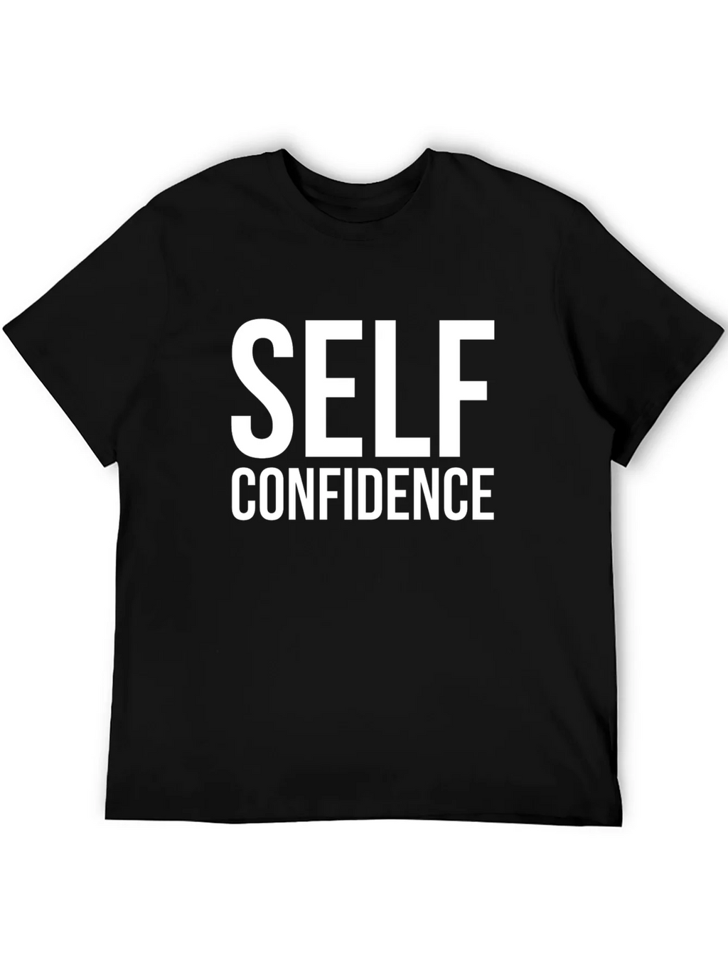 Self Confidence Graphic Tee - Black Cotton Comfort product image 5